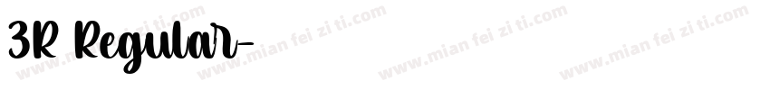 3R Regular字体转换